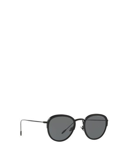 Shop Giorgio Armani Ar6068 Black Male Sunglasses
