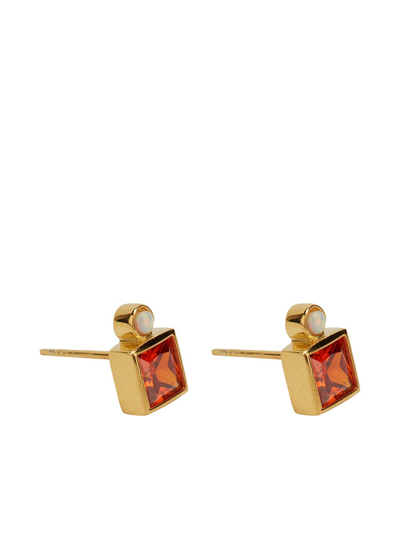 Shop Anni Lu Bling Cubic-zirconia Single Stud Earring In Gold