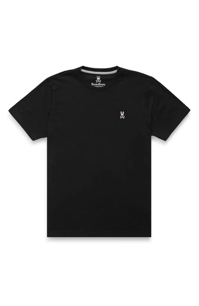 Shop Psycho Bunny Classic Crewneck T-shirt In Black