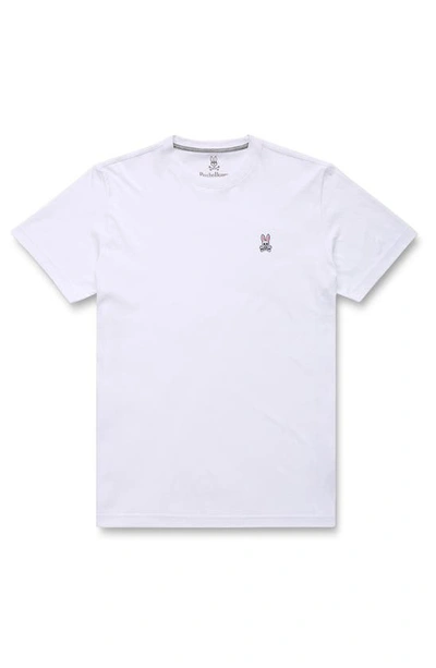 Shop Psycho Bunny Classic Crewneck T-shirt In White