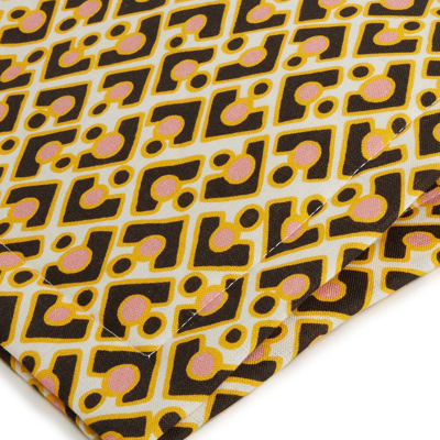 La Doublej Set Of 2 Geometric-print Table Mats In Puzzle Rosa