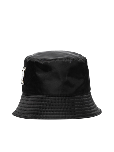 Shop Dolce & Gabbana Bucket Hat With Application In Black