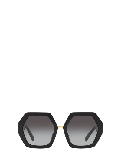 Shop Valentino Va4053 Black Sunglasses