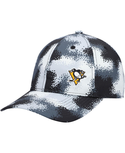 Shop Adidas Originals Women's Gray Pittsburgh Penguins Camo Slouch Adjustable Hat