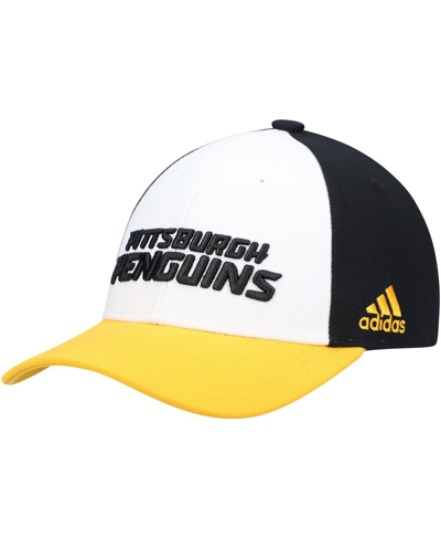 Shop Adidas Originals Men's White Pittsburgh Penguins Locker Room Adjustable Hat