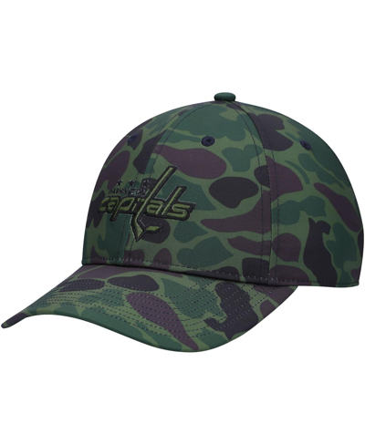 Shop Adidas Originals Men's Camo Washington Capitals Locker Room Slouch Adjustable Hat