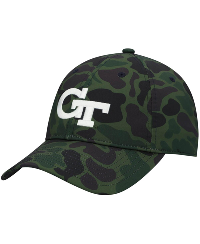 Shop Adidas Originals Men's Camo Georgia Tech Yellow Jackets Military Appreciation Slouch Adjustable Hat