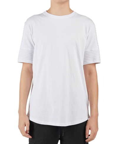 Shop Nana Judy Men's Maverick Pintucked T-shirt In White