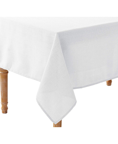 Shop Violet Table Linens European Solid Pattern Tablecloth In White