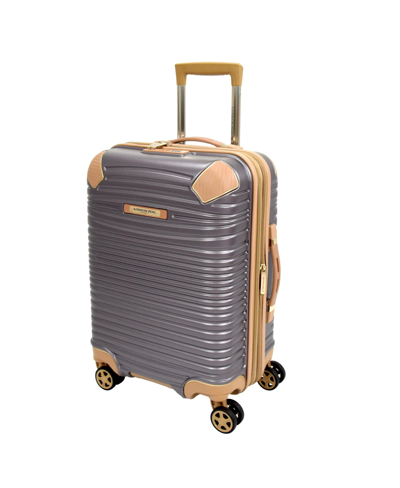 Shop London Fog Closeout!  Chelsea 20" Hardside Carry-on Spinner Suitcase In Lilac