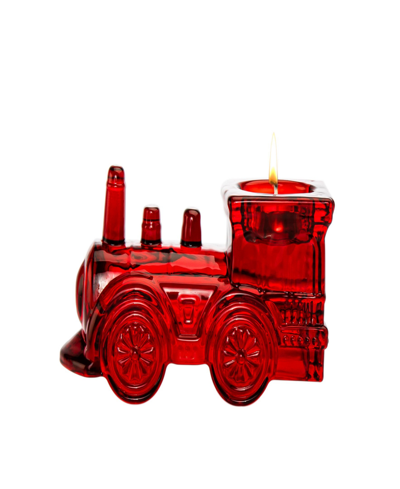 Shop Godinger Train Engine Votive In Red