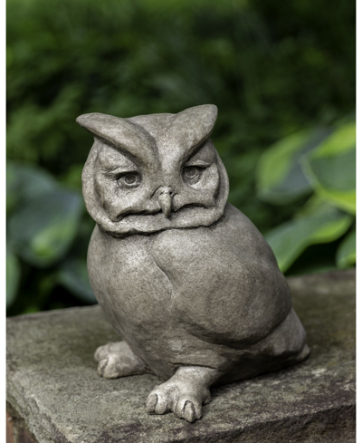 Shop Campania International Hoot Owl Garden Statue In Dark Gray