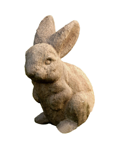Shop Campania International Rabbit Garden Statue In Gray