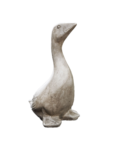 Shop Campania International Kate's Goose Garden Statue In Rust