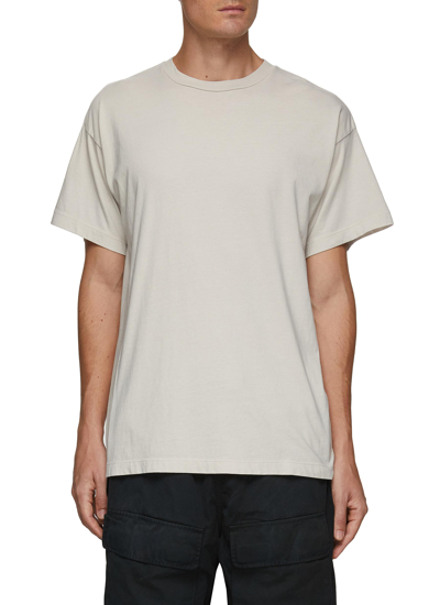 Shop Fear Of God 7 Logo Plain Cotton T-shirt In Neutral
