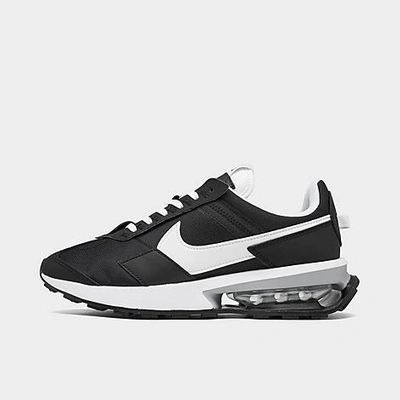 Shop Nike Women's Air Max Pre-day Casual Shoes In Black/white/metallic Silver