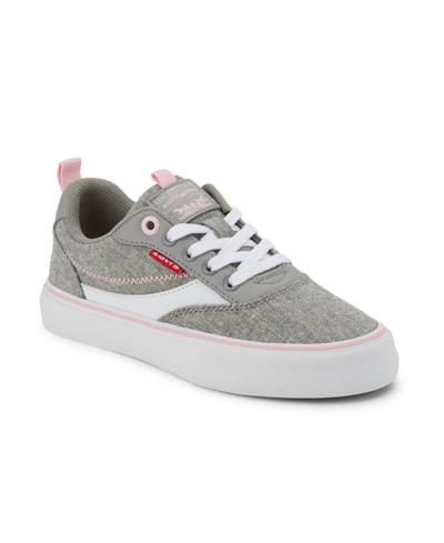 Shop Levi's Little Boys Naya Floral Classic Low-top Sneaker In Gray