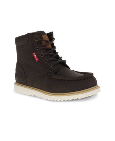 Shop Levi's Little Boys Dean Waxed Casual Boot In Brown