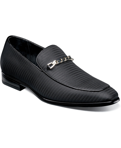 Shop Stacy Adams Men's Tazio Moc Toe Slip On Loafer In Black