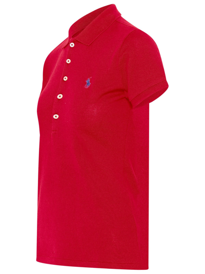 Shop Polo Ralph Lauren Red Cotton Julie Polo Shirt