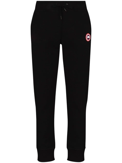 Shop Canada Goose Muskoka Logo-patch Track Pants In Black