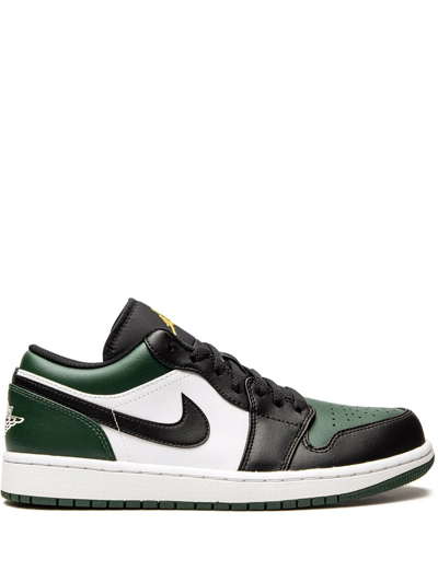 Jordan 1 Low "green Toe" Sneakers In Green