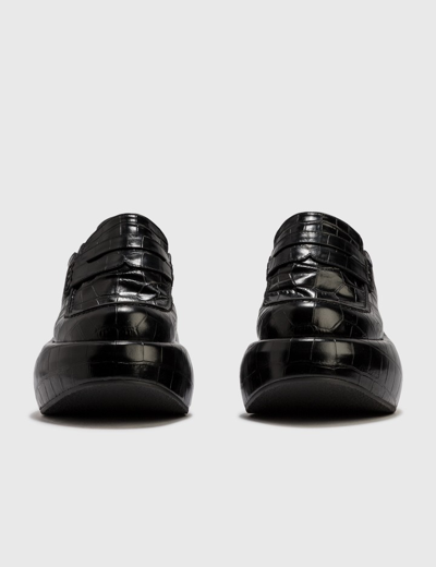 Shop Loewe Wedge Slip On Loafer In Black