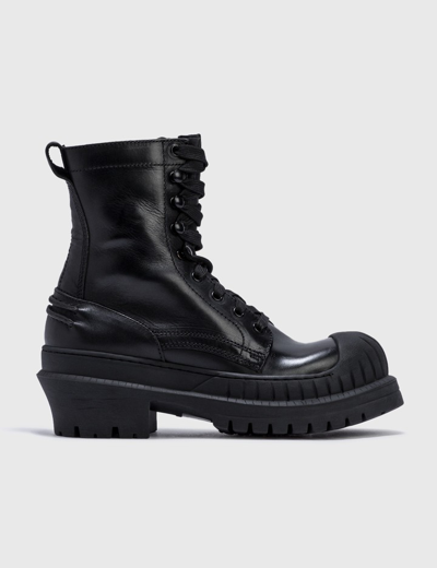 Shop Acne Studios Bryna Lace Up Boot In Black