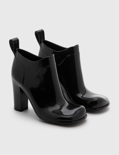 Shop Bottega Veneta Rubber Ankle Boot In Black