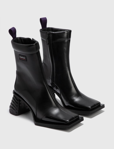 Eytys Black Leather Gaia Boots | ModeSens
