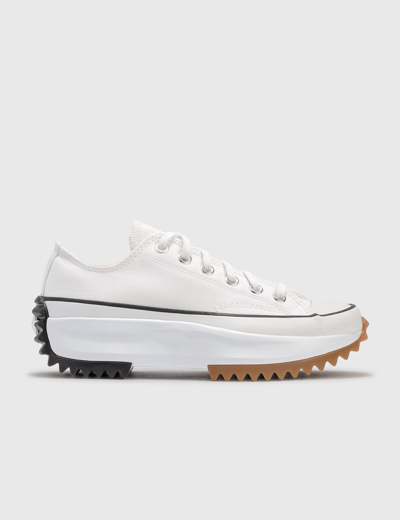 Converse White Run Star Hike Platform Sneakers In White