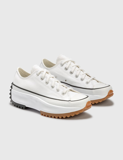 Converse White Run Star Hike Platform Sneakers In White