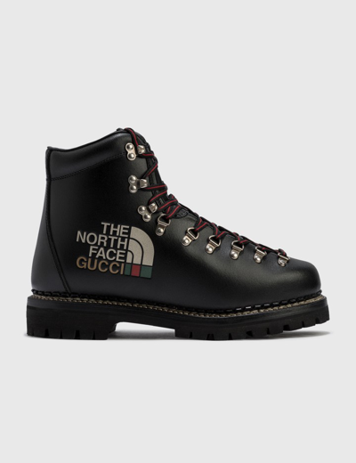 Gucci X The North Face Leather Ankle Boots In Black ModeSens