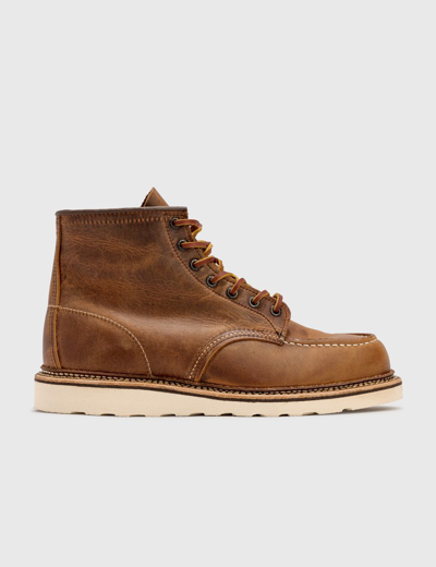 Shop Red Wing Classic Moc Boots In Brown