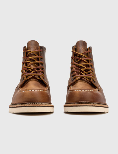 Shop Red Wing Classic Moc Boots In Brown