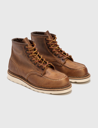 Shop Red Wing Classic Moc Boots In Brown