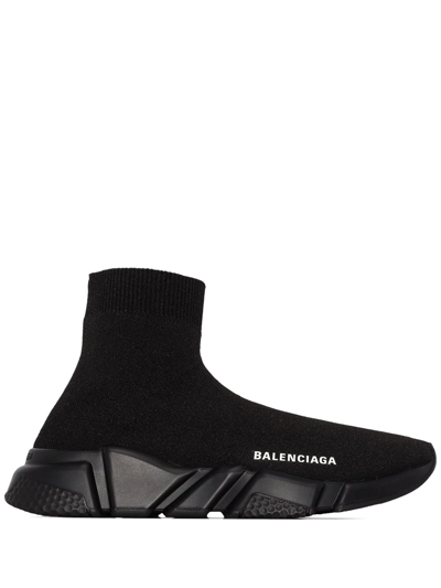 Shop Balenciaga Speed Sock-style Sneakers In Black
