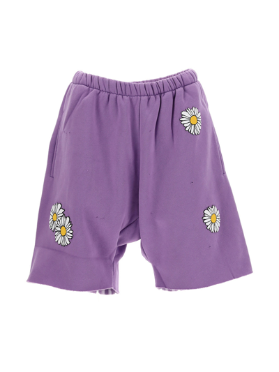 Shop Natasha Zinko Shorts In Jersey Lilac
