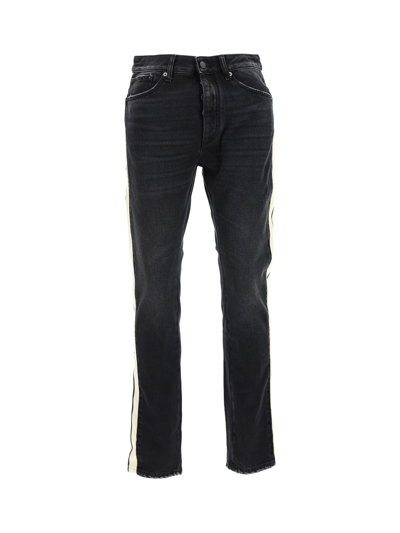 Shop Palm Angels Denim In Black Whit