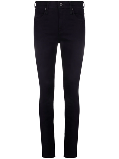 Shop Jacob Cohen High-waisted Skinny Jeans In Blue