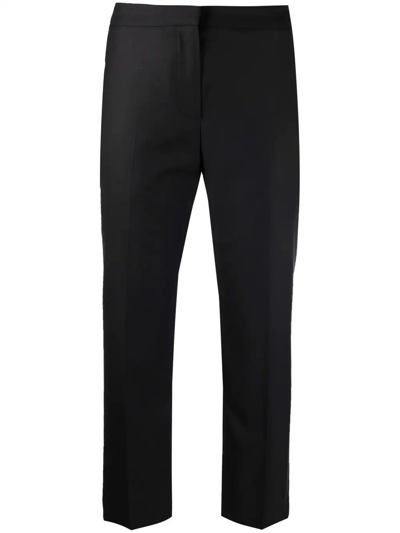 Shop Alexander Mcqueen Tailored Cropped Trousers In Black