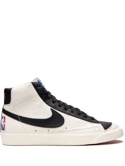 Shop Nike X Nba Blazer Mid '77 Emb "portland Trailblazers" Sneakers In White