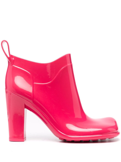 Shop Bottega Veneta Shine 90mm Ankle Boots In Pink