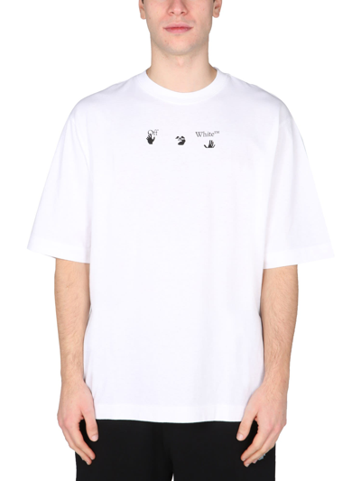 Shop Off-white Arrow T-shirt In Bianco