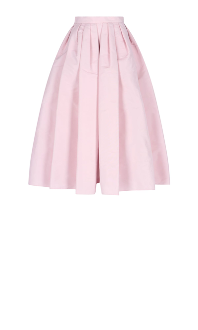 Shop Alexander Mcqueen Skirt In Pink