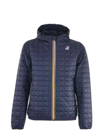 K-way Giubbotto Le Vrai 3.0 Claude Quilted Warm In Nylon Ripstop In Blu |  ModeSens