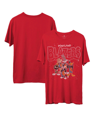 Shop Junk Food Men's Red Portland Trail Blazers Space Jam 2 Home Squad Advantage T-shirt