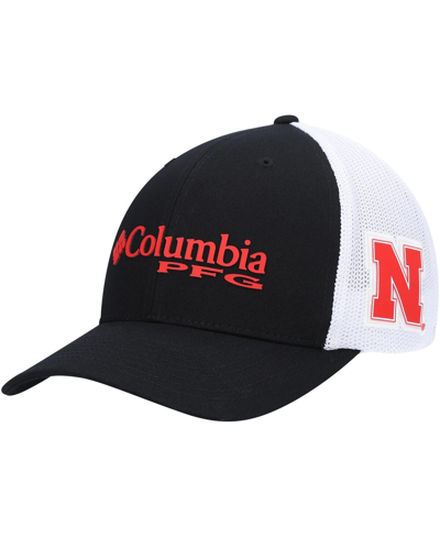 Shop Columbia Men's Black Nebraska Huskers Pfg Logo Snapback Hat