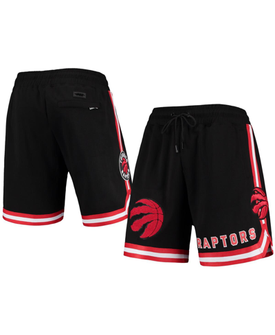 Pro Standard Men's  Black Toronto Raptors Chenille Shorts In Black