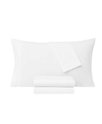 Frye Cotton Linen Blend 4-pc. Sheet Set, California King In White